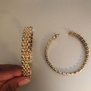 Gold Plated Hoop Earrings